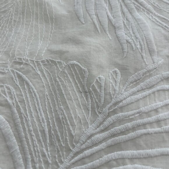 NATORI WHITE EMBROIDERED PALM PRINT DRESS SIZE SMALL NWTS! - Picture 16 of 17